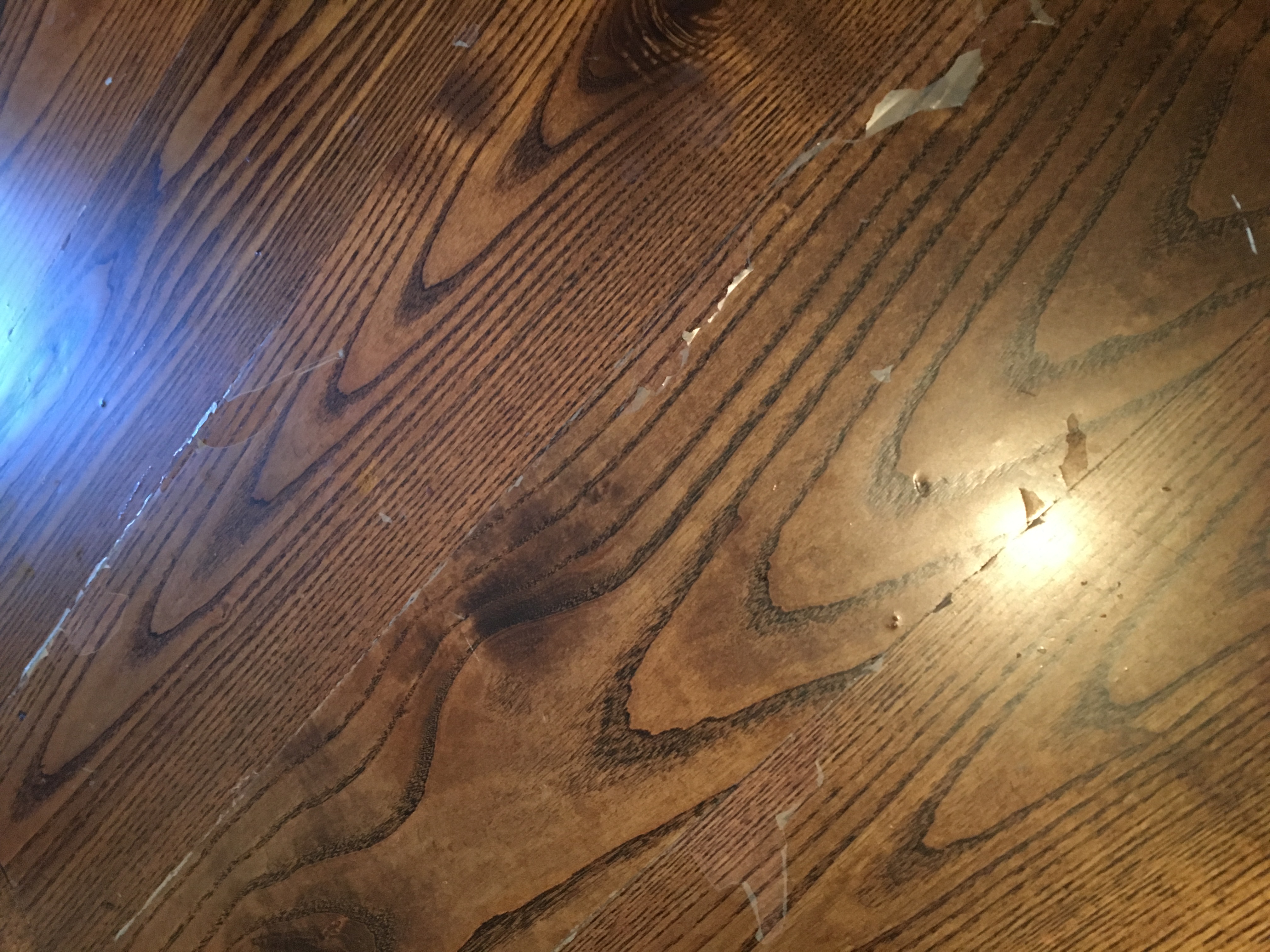 How to fix water spots on wood flooring?