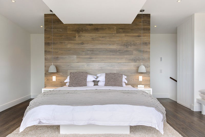 Wood feature wall