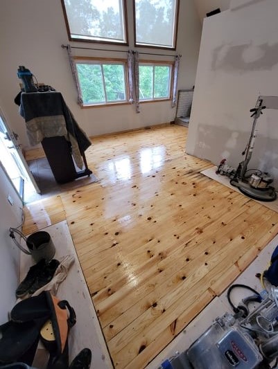 Pine Flooring Installation