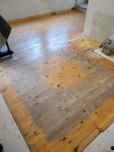 Old Pine Flooring Refinished